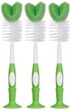 Amazon Brand – Mama Bear Bottle Brush (Pack of 3), White
