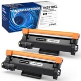 TN2510XL Toner Alta Capacità 3000 pagine compatibile per brother HL-L2400DWE,HL-L2445DW,DCP-L2620DW,DCP-L2660DW,DCP-L2665DW,MFC-L2800DW,MFC-L2827DWXL,MFC-L2835DW,MFC-L2860DWE, 2 Nero con Chip