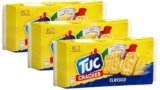 Tuc Cracker Classico, Cotto al Forno con 100% Grano Italiano, 250g (Confezione da 3)
