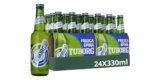 Tuborg, Cassa con 24 Bottiglie da 33cl, Birra Lager, Gusto Fresco e Dissetante, Gradazione Alcolica 5.0% Vol