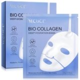 Maschera Viso al Collagene, Idratazione Intensa, Migliora l’elasticità, Anti-invecchiamento e Ringiovanimento, Riduce le Linee Sottili e le Rughe, Minimizzare i Pori, Migliorare l’elasticità, 6 pezzi
