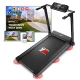 YM Tapis Roulant Salvaspazio 14 km/h, Marchio Italiano, Bluetooth + APP Interattive, Tapis Roulant Elettrico Pieghevole, Porta Tablet, Display LED, Garanzia e Assistenza ITALIA, NEXT 2000, Your Move