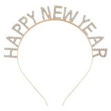 HSWE Christmas Headbands Xmas Rhinestone HAPPY NEW YEAR Hairbands Crystal Snowflake Merry Christmas Crown Hair Hoop Reindeer Antlers Headpiece