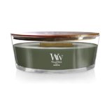 WoodWick Fraser Fir Holiday Candle Gifts for Women and Men, 16 oz Ellipse Candle with Crackling Wick