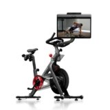 Peloton Exercise Cross Training Bike+, Indoor Stationary Spin Bike+ for Home Workouts, Space-Friendly Exercise Equipment for Cardio and strength Workout & Indoor Cycling