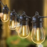 Quntis Catena Luminosa Esterno LED, 31M/102FT Luci da Esterno Giardino con 30+2 S14 Lampadine IP65 Impermeabile Collegabili Catena Luci Esterno per Gazebo Terrazzo Balcone Festa Cortile Bianco Caldo