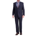 J.M. Haggar Men’s Premium Performance Stretch Stria 2-Button Suit Separate Coat, Dark Navy, 42 Regular
