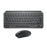 Logitech MX Keys Mini + MX Anywhere 3S, Tastiera e mouse wireless digitazione fluida, tasti retroilluminati, scorrimento rapido, USB-C, Bluetooth, per più Sistemi Operativi, Italiano QWERTY, Grigio