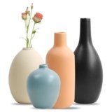 Colorato Set di Vasi Ceramica, 4 Colori Piccolo Fiore Vaso Per Decor, Moderni e Minimalisti, Unici Decorativi Per Matrimonio Cena Tavolo Soggiorno Camera