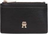 Tommy Hilfiger TH ICON AW0AW17735 – Porta carte lungo da donna, nero, taglia unica, Nero (Nero), One Size