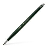 FABER-CASTELL 139400 – Matita a mina mobile TK 9400, spessore mina: 2 mm, grado di durezza: HB, colore del fusto: verde