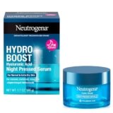 Neutrogena Hydro Boost Night Pressed Serum – with Hyaluronic Acid & Antioxidants, Hydrating Face Moisturizer that Restores & Revitalizes Skin Overnight, for Normal to Extra Dry Skin, 1.7 oz