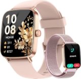 Smartwatch Donna,1.85″ HD Orologio Smart Watch Chiamate e Whatsapp,Orologio Fitness Sportivo Cardiofrequenzimetro/SpO2/Sonno/Contapassi,Fitness Tracker 110+ Modalità Sport Impermeabile per Android iOS