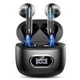 AI Cuffie Traduzione 3-in-1, Bluetooth 5.4 Auricolari Traduttori Istantanei con 164 Lingue/6 Modalità, 42 Ore Auricolari di Traduzione con ENC Mic e APP, Cuffie Bluetooth per Viaggi/Affari Nero