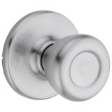 Kwikset Tylo Interior Passage Door Knob, Handle For Closet and Hallway Doors, Non-Locking Doorknob, Satin Chrome, 1 Count (Pack of 1)