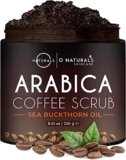 O Naturals Scrub Corpo Esfoliante Caff Arabica – Olio Corpo Levigante Anticellulite Scrub Corpo Peli Incarniti Oli Essenziali- Sale del Mar Morto Scrub Viso Esfoliante e Scrub Piedi Cura lÕAcne