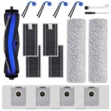 Spofan X9 Accessori di Ricambio Compatibili con ECOVACS DEEBOT X9 PRO OMNI Robot Aspirapolvere, 1 Spazzola Principale, 4 Filtri, 4 Spazzole Laterali, 2 Panni Roller, 4 Sacchetti Antibatterici