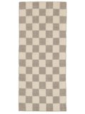RugVista Checkie, Tappeto, 86 x 200 cm, Rettangolare, Pelo corto, Soggiorno, Camera da letto, Corridoio, Lavabile solo a secco, Certificato Care & Fair, Grigio