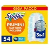 Swiffer Duster Piumini Cattura Polvere, 54 Piumini, Cattura e Intrappola Polvere e Sporco, Raggiunge I Punti più Difficili della Casa, Giga Formato