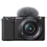 Sony ZV-E10 Fotocamera per vlogging con obiettivo 16-50 mm (APS-C) – Video 4K, display orientabile, autofocus in tempo reale, leggera e ideale per vlogger e principianti
