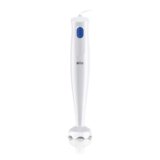 Braun MINIPIMER MQ10.000P MultiQuick1 5 ANNI DI ASSISTENZA, Frullatore ad immersione leggero, Sistema EasyTwist per cambiare facilmente accessorio, Tecnologia Splash niente schizzi, Bianco