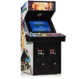 Numskull Quarter Arcades Teenage Mutant Ninja Turtles Collector’s Edition Mini Arcade – 1/4 Scale Authentic Wooden Replica, Original ROM, Rechargeable Battery & 3W Speakers for Retro Enthusiasts