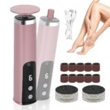 2 in 1 Pedicure Elettrico Professionale Piedi,Calli Piedi Rimozione,Rimuovi Calli Piedi Elettrico Velocità Regolabile,Kit Pedicure per Calli e Duroni e Talloni Screpolati,Cura dei Piedi e Manicure