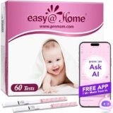 Easy@Home 60 x Test di Gravidanza Precoce: Ultra Sensibile Test Gravidanza 10mIU/ml – Pregnancy Test Altamente Accurato Rilevamento Rapido & Risultato Rapido (60 HCG Test)