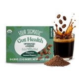 Four Sigmatic Organic Instant Coffee Powder | Mushroom Coffee Instant Mix with Cordyceps, Chaga and Eleuthero for Better Focus and Immune Support | 10 Packets