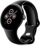 Google Pixel Watch 2 con Fitbit e Google – Controllo della frequenza cardiaca, gestione dello stress e sicurezza – Smartwatch Android – Cassa in alluminio nero opaco – Cinturino sportivo in ossidiana