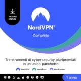 NordVPN Completo, 1-Anno, VPN e Cybersecurity Software, Codice Digitale