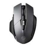 inphic Mouse Bluetooth, [aggiornato] Mouse wireless multi-dispositivo silenzioso ricaricabile (Tri-Mode: BT 5.0/4.0+2.4G), mouse portatile ergonomico 1600 DPI per computer portatile, PC, Mac, grigio