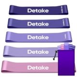 Elastici Fitness [Set di 5], Fasce Elastiche Fitness con 5 Livelli di Ressistenza, Dermocompatibile Bande Elastiche Fitness per Yoga, Pilates, Glutei, Allenamento, Crossfit