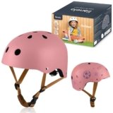 Lionelo HELMET Avventura creativa Casco Bici per Bambini Taglia S Regolabile 50-56 cm Ventilato Decorazione Personalizzabile, ABS & EPS Certificato Intertek Sicurezza e Stile per Piccoli Esploratori