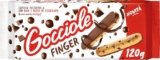 Pavesi Biscotti Frollini Gocciole Finger, Biscotti Snack, Pastafrolla con Base e Gocce di Cioccolato, Snack Gustoso, Confezione 120g