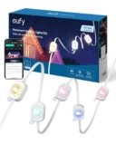 eufy Permanent Outdoor Lights E22, 100ft with 60 Triple-LED Lights, Smart RGBWW for Christmas, Daily and Holiday, Up to IP67 Waterproof, AI Themes for Christmas Decorations, Links with Cameras