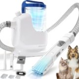 Fsitego Dog Grooming Kit with Vacuum Clippers: Dog Vacuum for Shedding Grooming with Pet Hair Trimmer – 3L Pet Grooming Vacuum for Dogs Low Noise