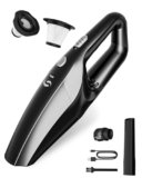 SERVOMASTER Aspirapolvere Portatile, Aspirapolvere Auto Ricaricabile, Aspirabriciole Senza Fili Potente con HEPA, Mini Aspirapolvere per Uomo e Donna, Accessori Interni Kit di Pulizia
