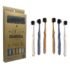 Pursonic Wide Brush Head Charcoal Toothbrush with Eco-Friendly Cedarwood Handle, 6-Pack