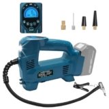 Powarobor Compressore/gonfiatore portatile Compatibile con batteria Makita 18V (batteria non inclusa, luce LED, 10,34 bar, 150 PSI, spegnimento automatico, adatto per auto, biciclette, motociclette)