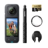 Insta360 X4 Pack Protezioni Lenti Premium – Action Cam 360° 8K Impermeabile, Video Grandangolari in 4K, Effetto selfie stick invisibile. Protezioni Lenti Rimovibili