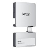 Lexar Professional Go SSD portatile con HUB 1TB, ultra-compatto, fino a 1050 MB/s in lettura e 1000 MB/s in scrittura, USB 3.2 Gen 2, per iPhone 15/16, argento