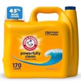 ARM & HAMMER Liquid Laundry Detergent, Clean Burst Fresh, 170 fl oz, 170 Loads, HE Laundry Detergent Liquid