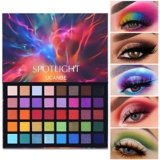 UCANBE Palette Ombretti Colorati 40 Colori Glitter Opaco – Ombretto Occhi Impermeabile, A Lunga Durata, Palette Occhi Setoso Altamente Pigmentato(01)