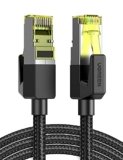 UGREEN Cavo di Rete Ethernet LAN ad Alta Velocità 10 Gbps 600 MHz/s Nylon per PS5, PS4, TV Box, PC, Switch, Modem, Router, Compatibile con Cat 7/6/6a/5/5e, 2 Metri