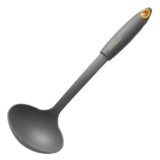 Fackelmann Mestolo, Collection, in Nylon, Manico Soft Touch (Colore: Arancio/Nero)