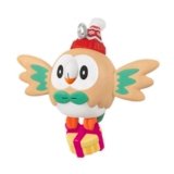 Hallmark Keepsake 1.25″ Mini Christmas Ornament 2025, Pokémon Holiday Rowlet, Gifts for Gamers