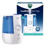 Vicks CoolRelief Cool Mist Humidifier Small to Medium Room Vaporizer for Baby, Kids, Adults, 1.2 Gal