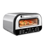 Gourmia Indoor Pizza Oven Air Fryer Toaster – 1800W Countertop Multi-Cooker with Pizza Stone, Digital Controls & 6 Presets, Stainless Steel