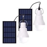 Portable Solar Bulb 15W 130LM LED Bulb USB Rechargeable Solar Panel Light for Outdoor Tent Fishing Camping Chicken Coop Lighting